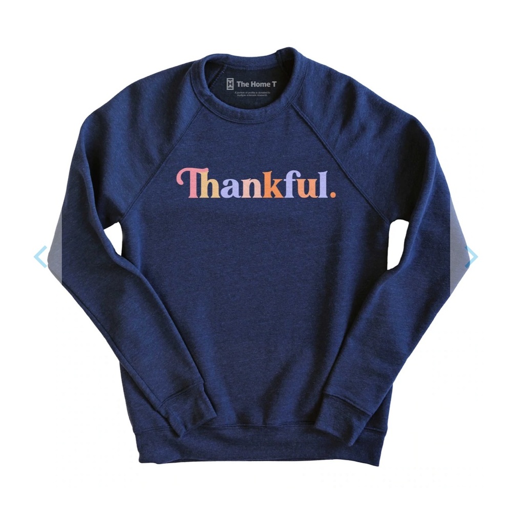 NEW! Thankful navy sweatshirt from The Home T